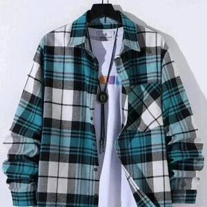 Casual Multicolored Men's Plaid Shirt